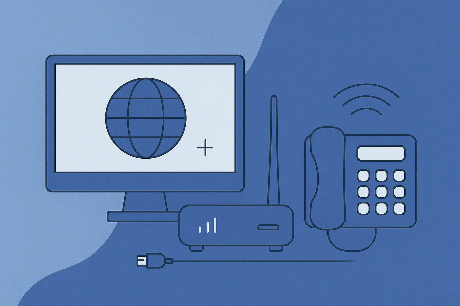 Internet und Festnetz